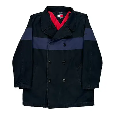 Tommy Jeans Coat - Medium Black Cotton | Size: medium