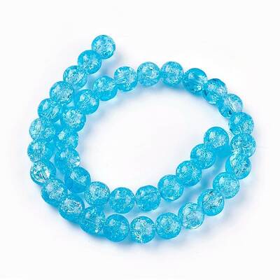 Crackle Glass Bead Strands