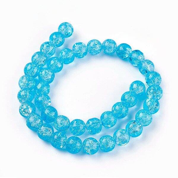 Crackle Glass Bead Strands