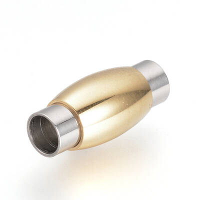 304 Stainless Steel Magnetic Clasps with Glue-in Ends