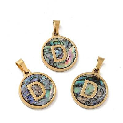 PVD Vacuum Plating 304 Stainless Steel with Paua Shell Pendants