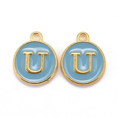 Golden Plated Alloy Enamel Charms