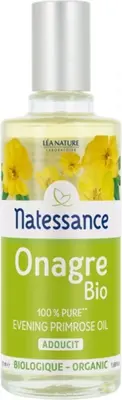 Natessance Evening Primrose Oil Organic Pure Oil Softens 50ml