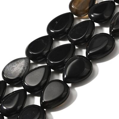 Natural Black Agate(Dyed & Heated) Beads Strands