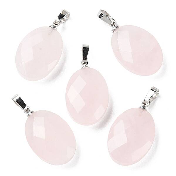 Natural Rose Quartz Pendants