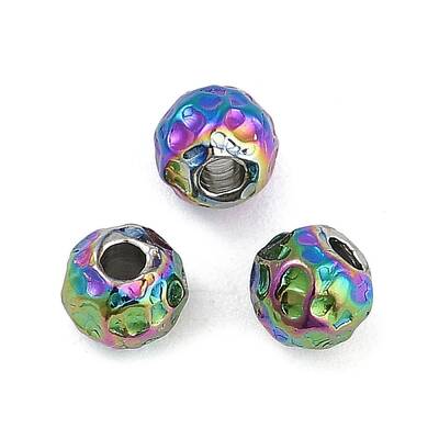 Textured 316 Surgical Stainless Steel Beads