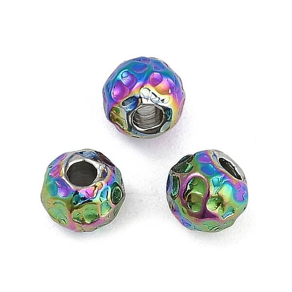 Textured 316 Surgical Stainless Steel Beads