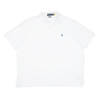 POLO RALPH LAUREN Mens Polo Shirt White XL
