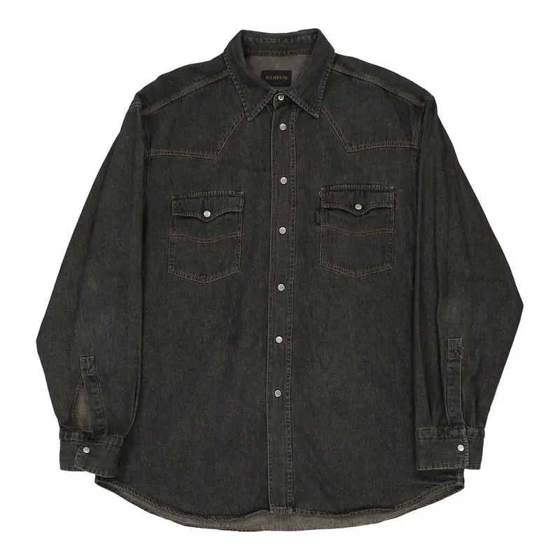 Wampum Denim Shirt - 2XL Dark Wash Cotton