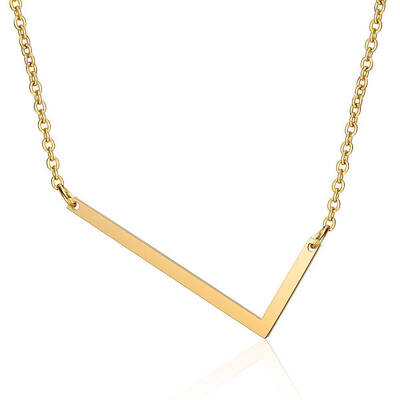 201 Stainless Steel Initial Pendants Necklaces