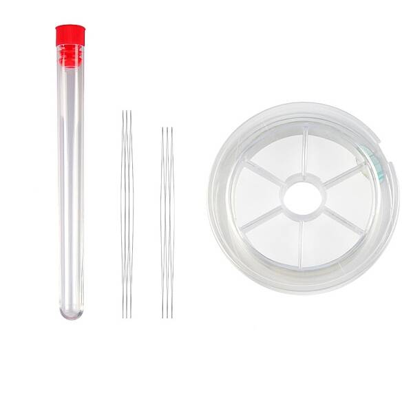 Stainless Steel Collapsible Big Eye Beading Needles