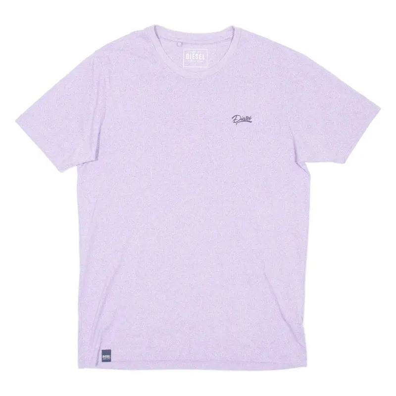 DIESEL Womens T-Shirt Purple Crew Neck L