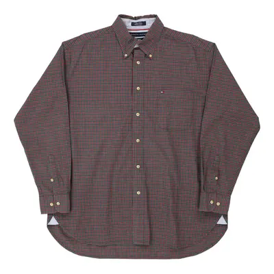 Tommy Hilfiger Checked Shirt - Large Multicoloured Cotton