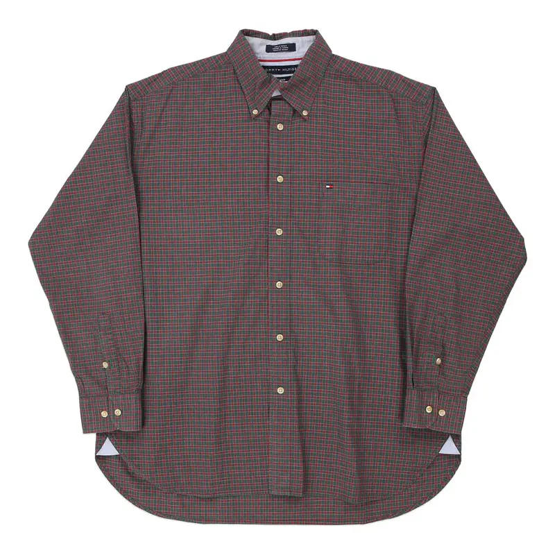 Tommy Hilfiger Checked Shirt - Large Multicoloured Cotton