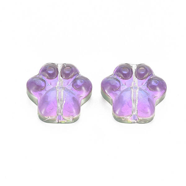 Electroplate Transparent Glass Beads