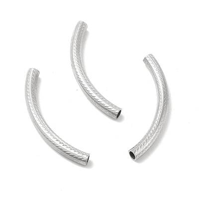 Non-Tarnish Textured 304 Stainless Steel Tube Beads