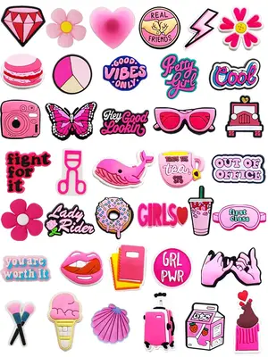 Cute Cartoon Shoe Charm (1 Set), Shoe Decoration Accessories, Diy Shoe Decoration Accessories for Clogs, Shoes Decorations fo...