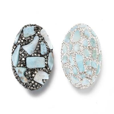 Natural Larimar Beads