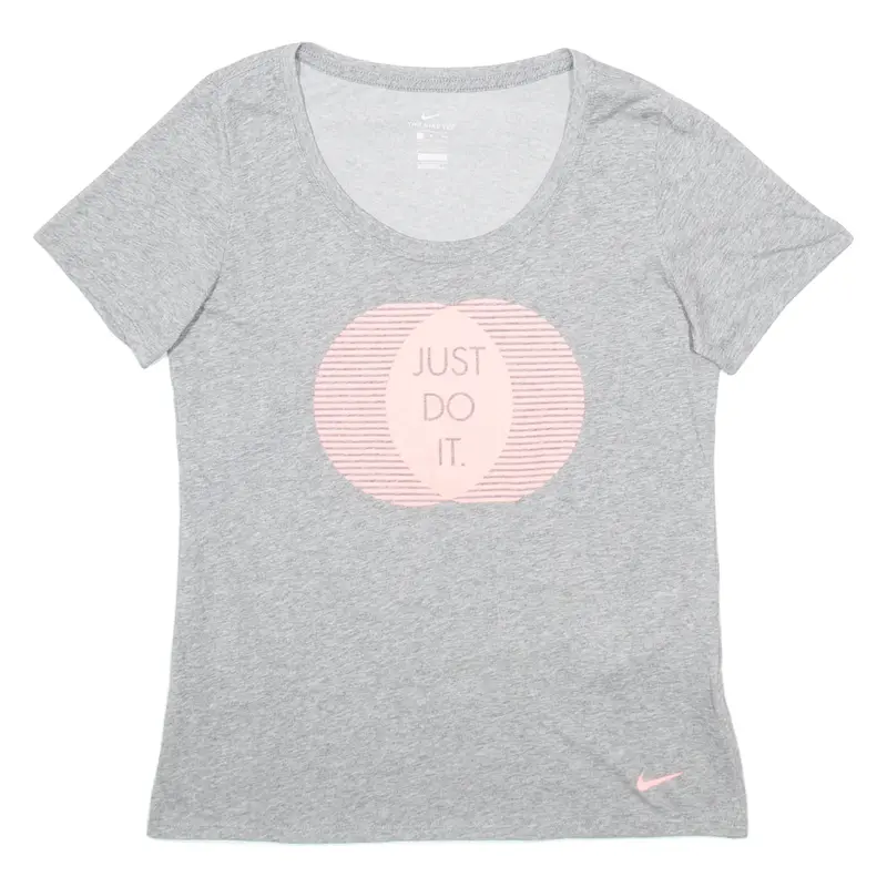 NIKE Womens T-Shirt Grey S
