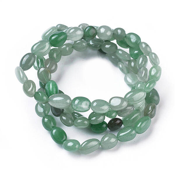 Natural Green Aventurine Bead Stretch Bracelets
