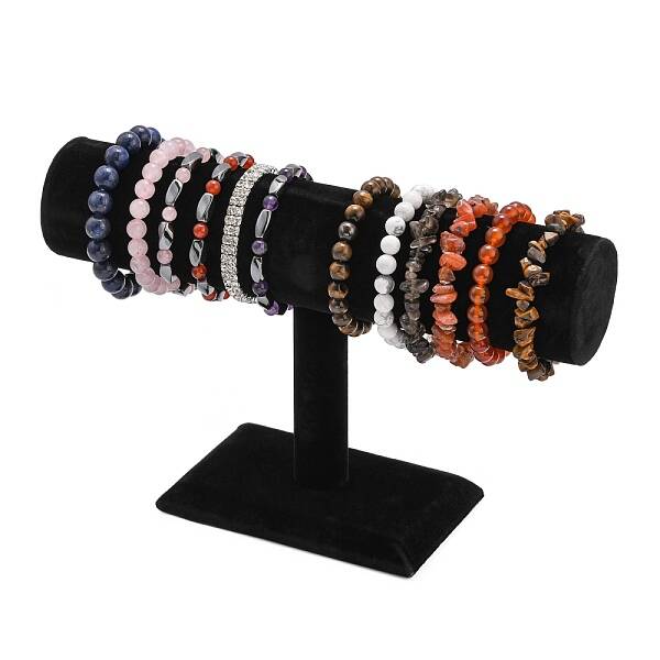 Black Velvet Bracelet T Bar Display
