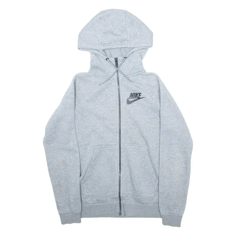 NIKE Mens Grey Hoodie Full Zip XS