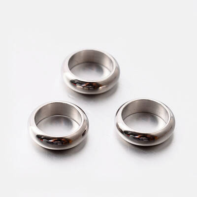 Tarnish Resistant Flat Round 201 Stainless Steel Spacer Beads