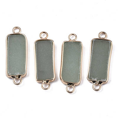 Natural Green Aventurine Links Connectors