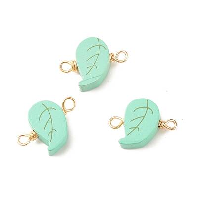 Spray Painted Wood Connector Charms