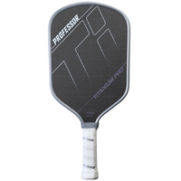 Professor Titanium Pro Pickleball Paddle- Designed with Titanium Carbon Fiber Weave Surface - 16MM Foam Injected Thermoformed...
