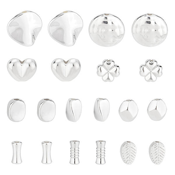 100Pcs 10 Styles Alloy Bead