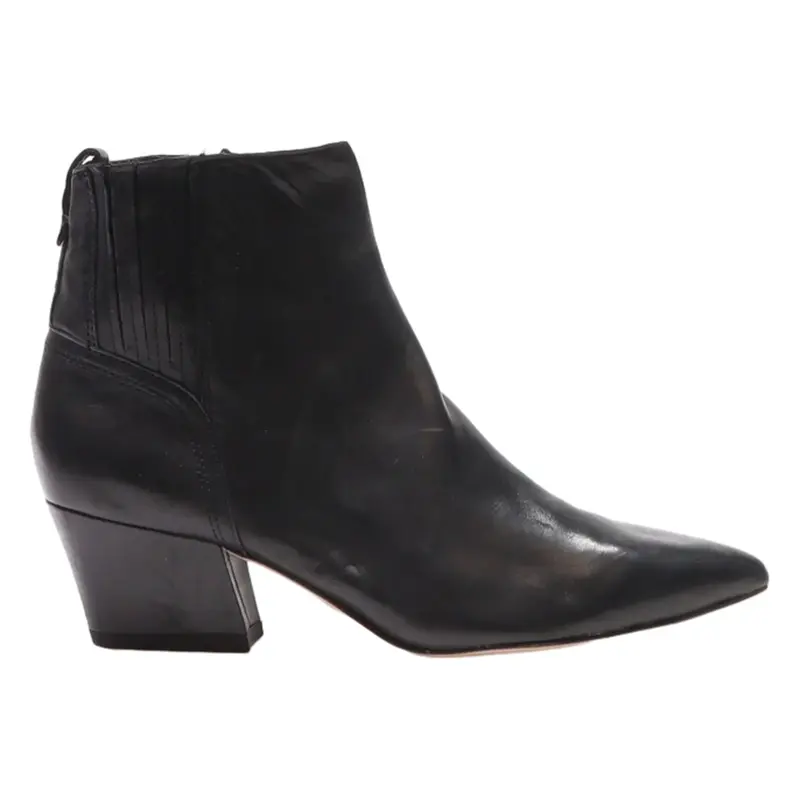 SARTO Ankle Boots Black Leather Womens UK 5.5