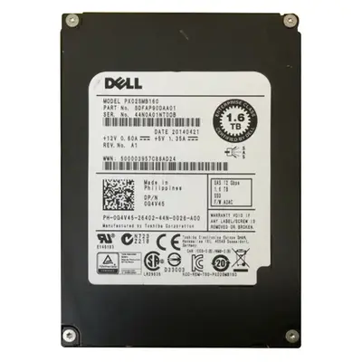 Dell G4V45 | 1.6TB Multi-Level Cell SAS 12Gb/s Hot-Pluggable 2.5-Inch Solid State Drive for PowerEdge Servers