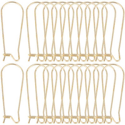 120Pcs 304 Stainless Steel Hoop Earring Findings