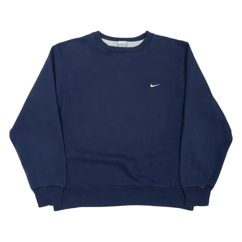 NIKE Mens Sweatshirt Blue M
