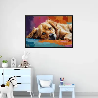 Paws and Paint - A Dog's Portrait