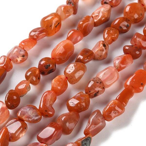 Natural South Red Agate Beads Strands