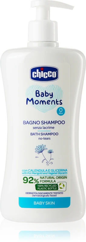 Chicco Baby Moments Bath Body Shampoo for Newborns 0m+ 500 ml