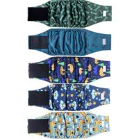 5 Pack Dog Diapers Male, Premium Belly Bands for Male Dogs, High Absorbing Male Dog Pee Wraps for Doggie in Incontinence or E...