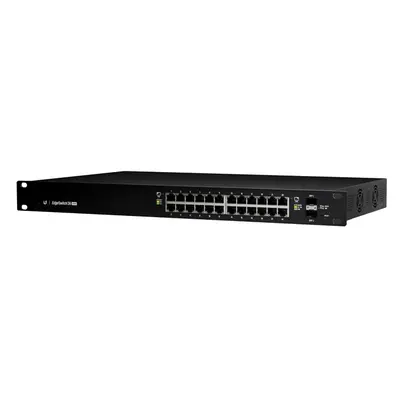 ES-24-500W Ubiquiti EdgeSwitch 24 x RJ-45 Ports PoE+ 1000Base-T + 2 x SFP Ports Layer 3 Managed Gigabit Ethernet Network Swit...