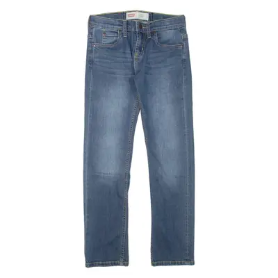 LEVI'S 511 Jeans Boys Blue Slim Straight Stone Wash W26 L27