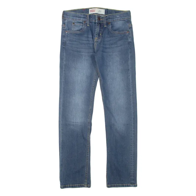 LEVI'S 511 Jeans Boys Blue Slim Straight Stone Wash W26 L27