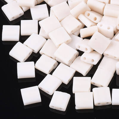 2-Hole Opaque Glass Seed Beads