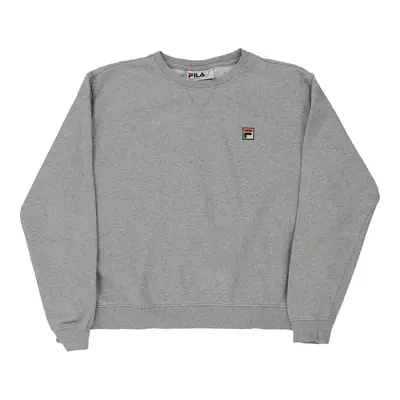 Fila Sweatshirt - XL Grey Cotton Blend