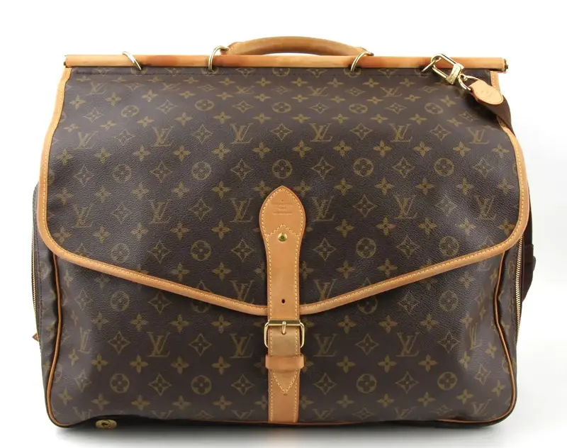 Pre-owned Louis Vuitton Coated Canvas messenger bags Monogram Hunting Bag