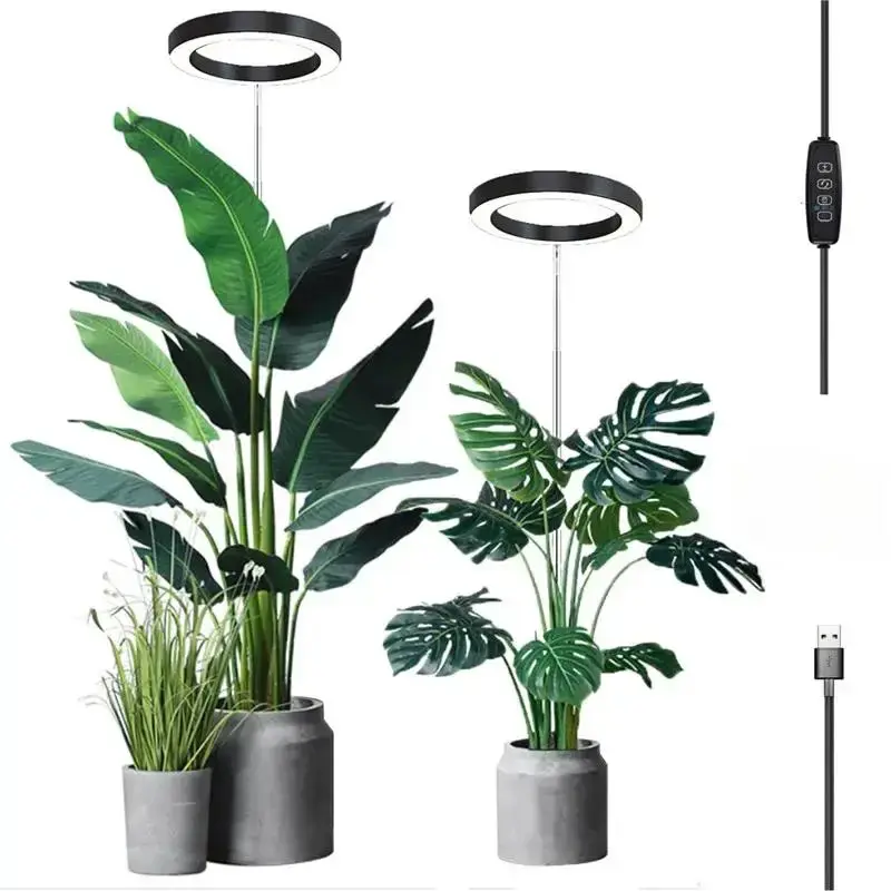 Plug and Play LED Plant Light, Full Spectrum Grow Light with Adjustable Height for Indoor Plants, Professional Lighting for H...