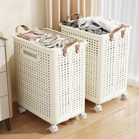1pc Large Foldable Laundry Basket with Ventilated Design And 360° Rotating Wheel, Large Package of Feminine Hygiene Products...