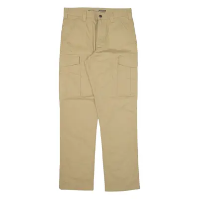 CARHARTT IRR Cargo Workwear Mens Trousers Beige Relaxed Straight W31 L32