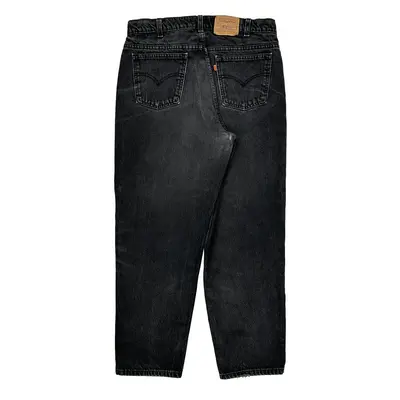 Orange Tab Levis Slim Fit Jeans - 36W 29L Black Cotton