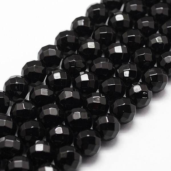 Natural Black Onyx Beads Strands